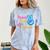 Last Day Of School Peace Out Grade 4 Graduation Kids Comfort Color Blast T-Shirt Ocean