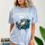 Lazy Raccoon Sarcastic Introvert Humor Japanese Animal Comfort Color Blast T-Shirt Ocean