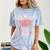 Little Miss Pre-K Grad 2025 Preschool Graduation Girls Kids Comfort Color Blast T-Shirt Ocean