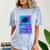 Lofi Reverie Analog Dreams Pixel 90s Desktop VHS Nostalgia Comfort Color Blast T-Shirt Ocean