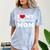 I Love My Introvert Mom I Heart My Introvert Mom Comfort Color Blast T-Shirt Ocean