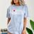 I Love Being Single Red Heart Anxious & Introvert Girl Club Comfort Color Blast T-Shirt Ocean