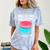 Macaroons Dessert Antisocial Introvert Pastries Food Lover Comfort Color Blast T-Shirt Ocean