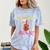 By Any Means Necessary Graduation HBCU Educated Girl Comfort Color Blast T-Shirt Ocean