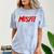 Misfit Outfit And Costume Introvert Apparel Comfort Color Blast T-Shirt Ocean