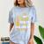 My Mom Did It And She Did It For Me Graduation Graduate Comfort Color Blast T-Shirt Ocean