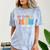 MSW Est 2025 Graduation School Social Worker Shirt Master Comfort Color Blast T-Shirt Ocean