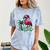 Nostalgia Holiday Tees -Adult Christmas Flamingo Small Short Sleeve Crew Neck Cotton Polyester Lightweight Ribbed Cuff Winter Comfort Color Blast T-Shirt Ocean