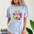 Nostalgia Love Tees -Adults Small Casual Festive Classic Fit T-Shirt Round Neck Straight Fit Collarless Short Sleeve Solid Lightweight Comfort Color Blast T-Shirt Ocean