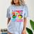 Peace Out 5th Grade Tie Dye Graduation Last Day Of School Comfort Color Blast T-Shirt Ocean