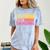 Peace Love Engineering Engineer School Graduation Retro Comfort Color Blast T-Shirt Ocean