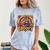 Peace Sign Groovy Vibes Costume Nostalgia Tie Dye Fashion Comfort Color Blast T-Shirt Ocean