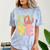 Peace Sign Love Groovy Vibes Costume Nostalgia 1980s Fashion Comfort Color Blast T-Shirt Ocean
