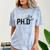 PhD Shirt Phinally Finally Done Graduation Her Comfort Color Blast T-Shirt Ocean