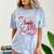 Pink Coquette Bow Senior 2025 Back To School Graduation Girl Comfort Color Blast T-Shirt Ocean