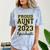 Proud Aunt Of A 2023 Graduate Family Matching Graduation Comfort Color Blast T-Shirt Ocean