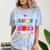 Proud Aunt Of 2023 Pre-K Graduate Senior Graduation Matching Comfort Color Blast T-Shirt Ocean