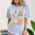 Proud Aunt Of A Class Of 2023 Graduated Graduation Women Comfort Color Blast T-Shirt Ocean