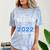 Proud Big Sister Of Pre K School Graduate 2022 Graduation Comfort Color Blast T-Shirt Ocean