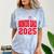 Proud Bonus Dad Of a Class Of 2025 Graduate Graduation Comfort Color Blast T-Shirt Ocean