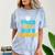 Proud Graduation Dad Father Of Graduates Comfort Color Blast T-Shirt Ocean