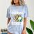 Proud Grandma Of A 2026 Senior Volleyball Graduation Leopard Comfort Color Blast T-Shirt Ocean