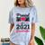 Proud Mom Of A 2021 Graduate Senior Graduation Comfort Color Blast T-Shirt Ocean