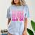 Proud Mom Of a 2025 Graduate Class Senior Graduation Mother Comfort Color Blast T-Shirt Ocean