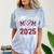 Proud Mom Of 2025 Senior Graduate Matching Family Graduation Comfort Color Blast T-Shirt Ocean