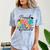 Proud Mom Class Of 2025 Kindergarten Graduate Graduation Comfort Color Blast T-Shirt Ocean