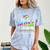 Proud Mom Of Kindergarten Graduate 2025 Graduation Mom Comfort Color Blast T-Shirt Ocean