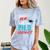 Proud Mom PhD Doctoral Graduation Doctorate Degree Comfort Color Blast T-Shirt Ocean