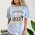 Proud Mom Of Two 2021 Graduates Twin Mama Graduation Leopard Comfort Color Blast T-Shirt Ocean