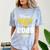 Proud Mom Of Two Class Of 2025 Graduates Twins Graduation Comfort Color Blast T-Shirt Ocean
