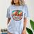 Retro 1970's Groovy Grandpa 70s Aesthetic Nostalgia Comfort Color Blast T-Shirt Ocean