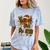 Retro 90s 80s Baby Christmas Holiday Nostalgia Comfort Color Blast T-Shirt Ocean