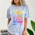Retro Girls Just Wanna Have Fun Nostalgia 1980s 80's Premium Tri-Blend Comfort Color Blast T-Shirt Ocean