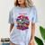 Retro Graphic Print With a Touch Of Nostalgia Comfort Color Blast T-Shirt Ocean