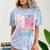 You RN Good Hands Cute Nurse Nursing Student Graduation Comfort Color Blast T-Shirt Ocean