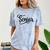 That Says Senior Cursive Script Graduation Comfort Color Blast T-Shirt Ocean