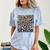Senior 2021 Grad Class Of 2021 Graduation Leopard Cheetah Comfort Color Blast T-Shirt Ocean