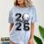 Senior 2026 Golf Player Heart Graduation Girls Teens Comfort Color Blast T-Shirt Ocean