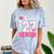 Senior 2027 Class Of 2027 Pink Coquette Bow Graduation Girl Comfort Color Blast T-Shirt Ocean