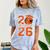 Senior Basketball Class Of 2026 Crew Basketball Graduation Comfort Color Blast T-Shirt Ocean