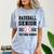 Senior Class Of 2025 Baseball Senior Night Graduation Party Comfort Color Blast T-Shirt Ocean