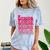 Senior Class Of 2026 Pink Coquette Bow Graduation 2026 Comfort Color Blast T-Shirt Ocean