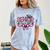 Senior Class Of 2027 Coquette Pink Bow Graduation 2027 Women Comfort Color Blast T-Shirt Ocean