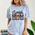 Senior Mom Class Of 2026 Graduation Leopard Coquette Bow Comfort Color Blast T-Shirt Ocean