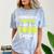 Senior Poppa 2025 Tennis Class Of 2025 Graduation Comfort Color Blast T-Shirt Ocean