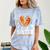Senior Sister Class Of 2026 Basketball Graduation Heart Comfort Color Blast T-Shirt Ocean